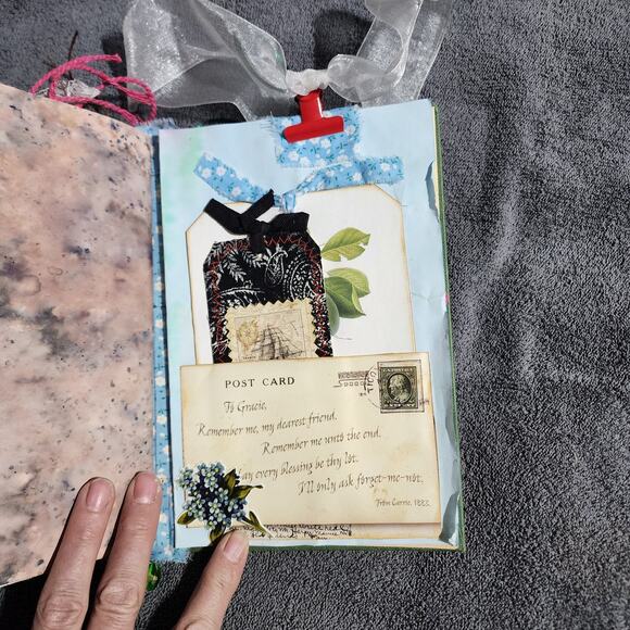 "Victorian Girl" Junk Journal-Hard Cover 8.5in x 6in x 1.5in 114 pages - Picture 12 of 13